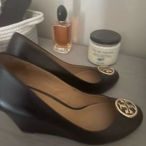 Black Tory Burch Wedge heels